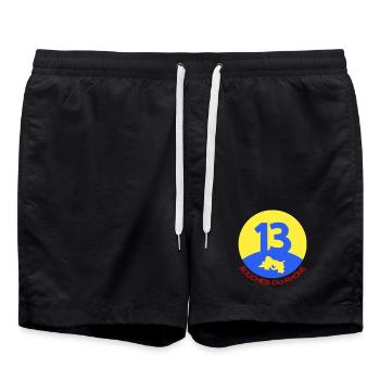 13 Bouches-du-Rhône - Badeshorts - Schwarz - Vorne - AI Model Male 185 light (185cm)