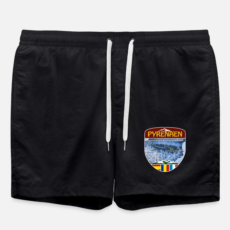 Pyrenäen 2026 | DE | Sticker - Badeshorts - Schwarz