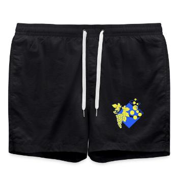 Logo revisité la Marne - Short de bain - noir - Devant - AI Model Male 185 light (185cm)