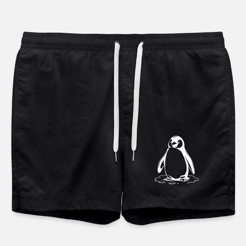Penguin - Swim Trunks - black