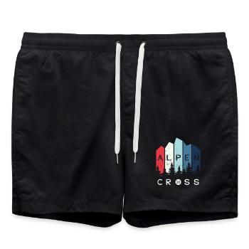 Alpen Cross 26 - Traversée des Alpes 2026 - Randonnée - Short de bain - noir - Devant - AI Model Male 185 light (185cm)