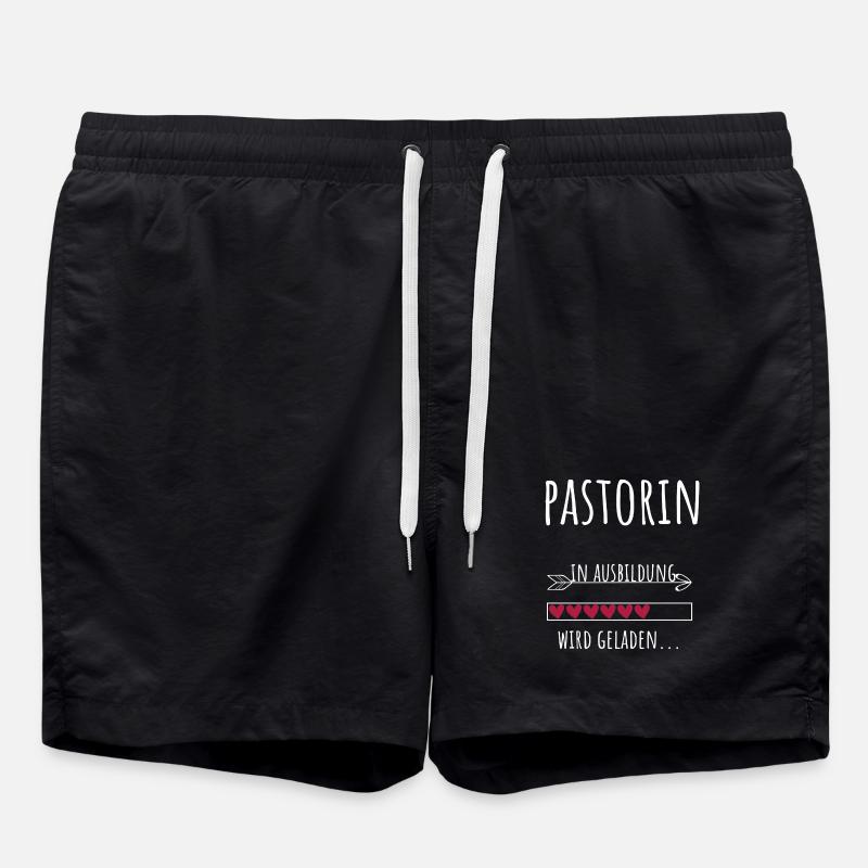 Theologie Studentin Beruf Ausbildung Pastorin - Badeshorts - Schwarz