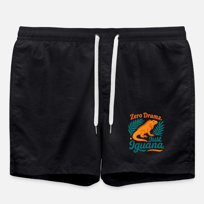 Zero Drama Iguana - Swim Trunks - black