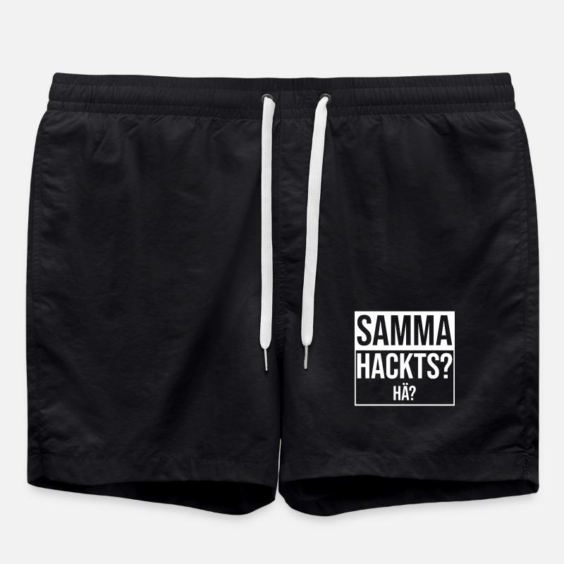 samma hacks hä - Swim Trunks - black