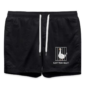 Goose – Trop bête - Short de bain - noir - Devant - AI Model Male 185 light (185cm)