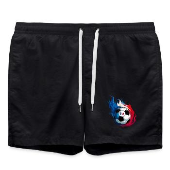 France France Football - Soccer - Swim Trunks - black - Front - AI Model Male 185 light (185cm)