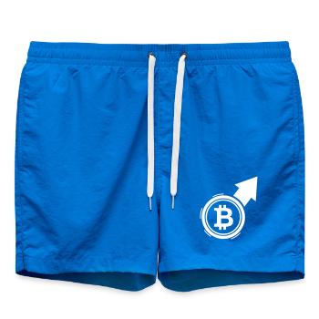 Bitcoin Bull Run Pfeil Kursanstieg - Badeshorts - Cobalt blue - Vorne
