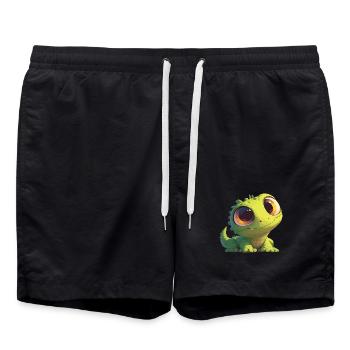 Lézard des lézards - Short de bain - noir - Devant - AI Model Male 185 light (185cm)