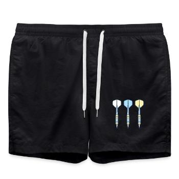 Trio de fléchettes : Flèches colorées - Short de bain - noir - Devant - AI Model Male 185 light (185cm)
