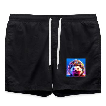 hérisson - Short de bain - noir - Devant - AI Model Male 185 light (185cm)