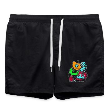 Master Chameleon Artisan  - Swim Trunks - black - Front - AI Model Male 185 light (185cm)