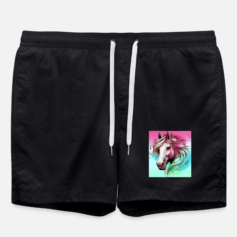 cheval - Short de bain - noir