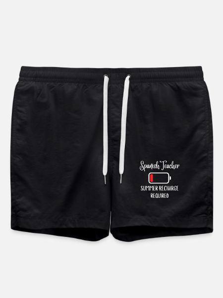 Spanischlehrer-Sommeraufladung erforderlich - Badeshorts - Schwarz