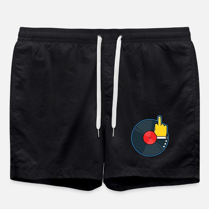 Vinyl Album Hand - Short de bain - noir