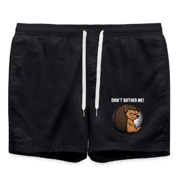 Ne me dérange pas hérisson hérisson amoureux hérisson Dard hérisson - Short de bain - noir - Devant - AI Model Male 185 light (185cm)