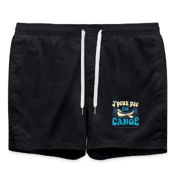 Ich kann nicht, ich habe KANU - Badeshorts - Schwarz - Vorne - AI Model Male 185 light (185cm)