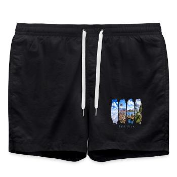 Voyages en vacances en Bolivie – Culture des Andes & Nature - Short de bain - noir - Devant - AI Model Male 185 light (185cm)