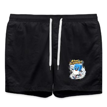 A fond la gomme ! - Short de bain - noir - Devant - AI Model Male 185 light (185cm)