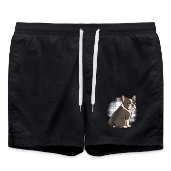 Bouledogue français Frenchie Propriétaire de Frenchie - Short de bain - noir - Devant - AI Model Male 185 light (185cm)