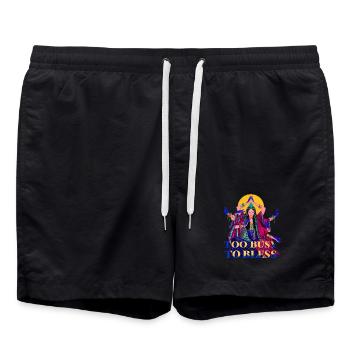 Zu beschäftigt, um zu segnen - Badeshorts - Schwarz - Vorne - AI Model Male 185 light (185cm)
