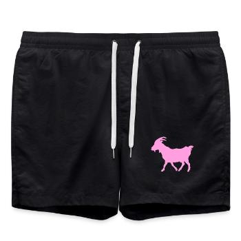 G.O.A.T. Rose de chèvre. - Short de bain - noir - Devant - AI Model Male 185 light (185cm)
