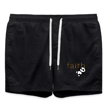 Foi Panda - Short de bain - noir - Devant - AI Model Male 185 light (185cm)