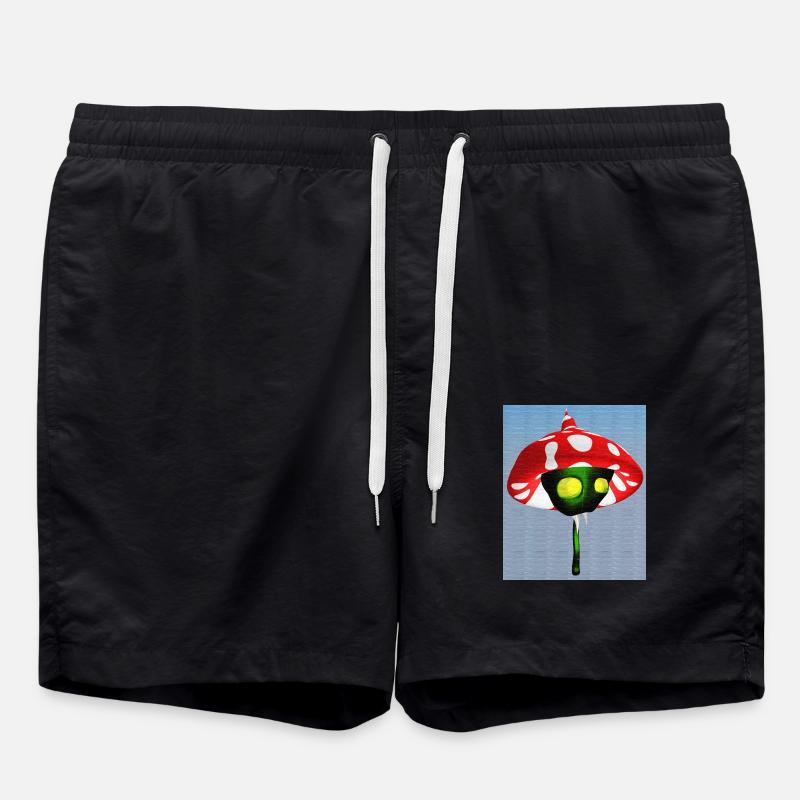 Fliegenpilz Vampir - Badeshorts - Schwarz