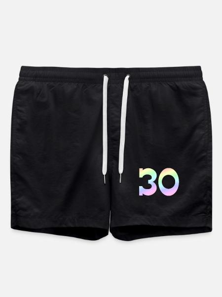 feiern, 30 pastell Verlauf - Badeshorts - Schwarz