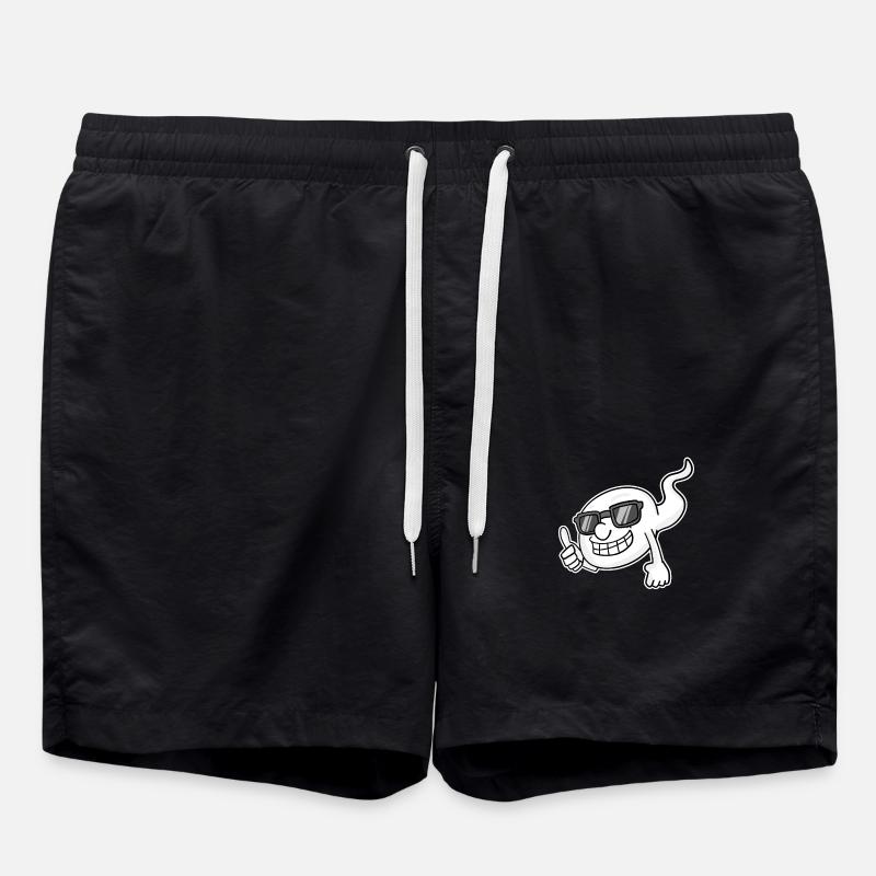 with sunglasses - Swim Trunks - black