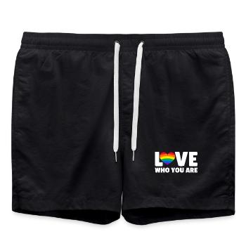 Aimez-vous qui vous êtes - Short de bain - noir - Devant - AI Model Male 185 light (185cm)