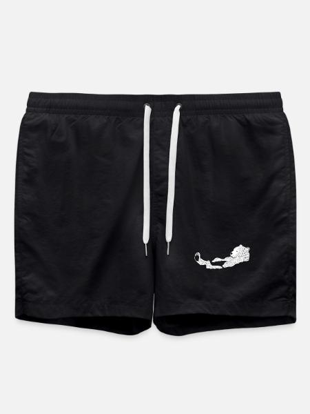 Polar Bear, the Swimmer - Swim Trunks - black
