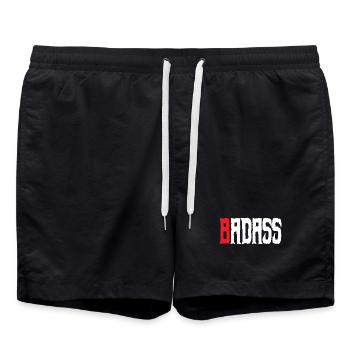 Badass combattant dur homme mma combattant - Short de bain - noir - Devant - AI Model Male 185 light (185cm)