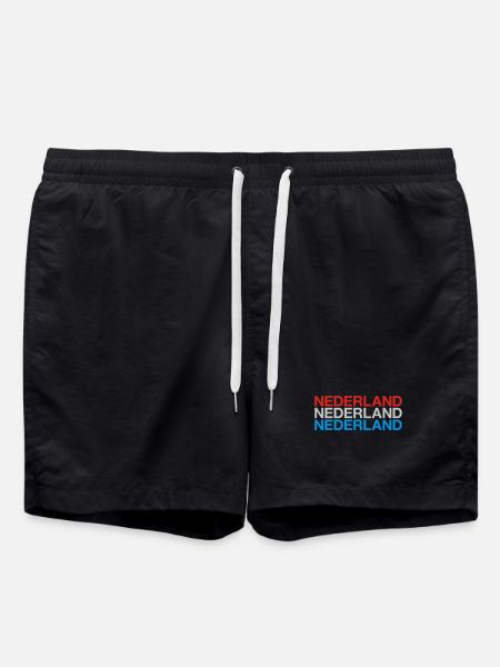 NIEDERLANDE Nederland Netherlands Holland - Badeshorts - Schwarz