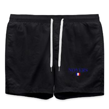 NOYERS-Conception du drapeau français - Short de bain - noir - Devant - AI Model Male 185 light (185cm)