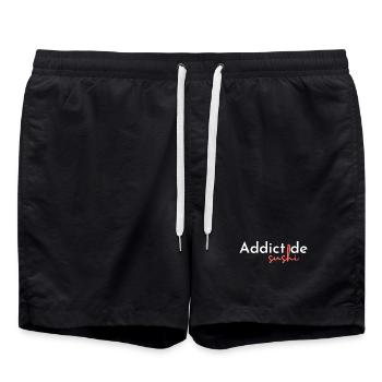 Süchtig nach Sushi - Badeshorts - Schwarz - Vorne - AI Model Male 185 light (185cm)