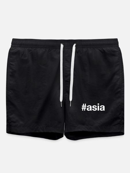 ASIA Asien Hashtag - Swim Trunks - black