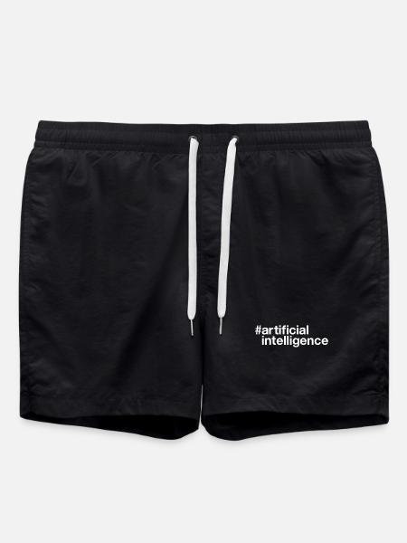 ARTIFICIAL intelligence künstliche Intelligenz - Swim Trunks - black