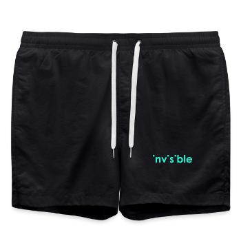 Invisible T - Badeshorts - Schwarz - Vorne - AI Model Male 185 light (185cm)