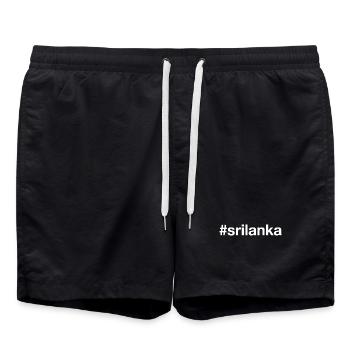 SRI LANKA Hashtag - Short de bain - noir - Devant - AI Model Male 185 light (185cm)