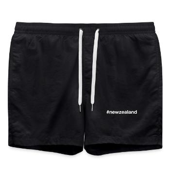 NOUVELLE-ZÉLANDE Hashtag Neuseeland - Short de bain - noir - Devant - AI Model Male 185 light (185cm)