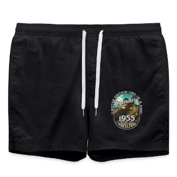 Legendary since 1955 - Swim Trunks - black - Front - AI Model Male 185 light (185cm)
