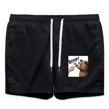 BEAR LOVE - Swim Trunks - black - Front - AI Model Male 185 light (185cm)