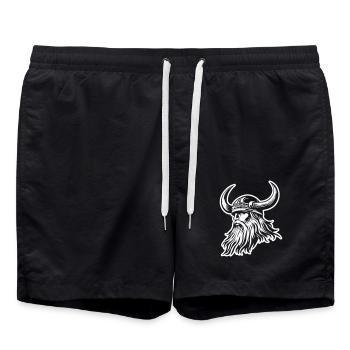 Casque Viking - Short de bain - noir - Devant - AI Model Male 185 light (185cm)