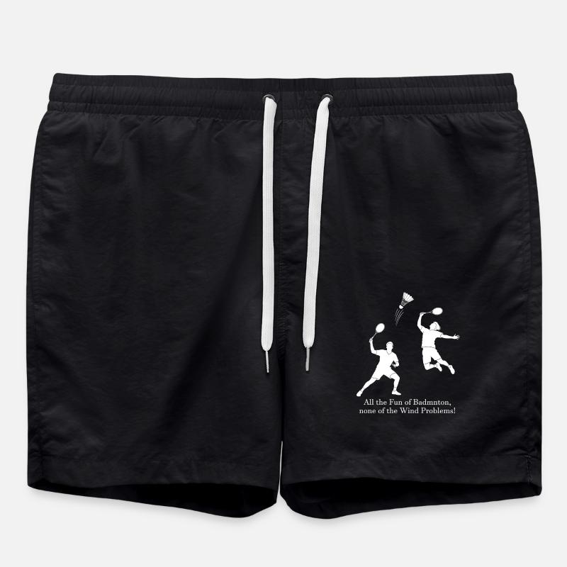 Badminton sans vent - Short de bain - noir