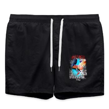 Heavy Metal - Swim Trunks - black - Front - AI Model Male 185 light (185cm)