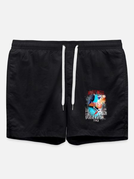 Heavy Metal - Badeshorts - Schwarz