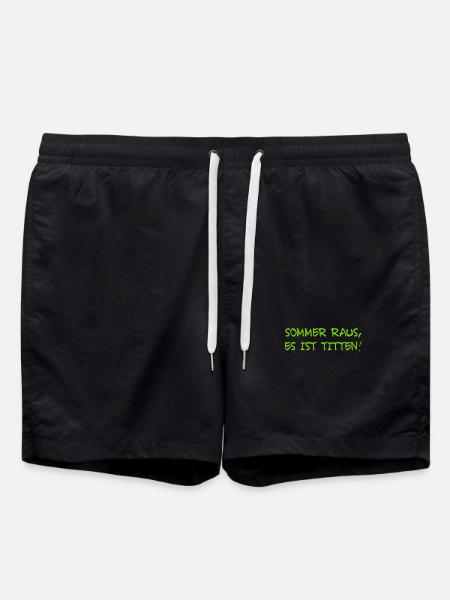 Macho mit Humor - Badeshorts - Schwarz