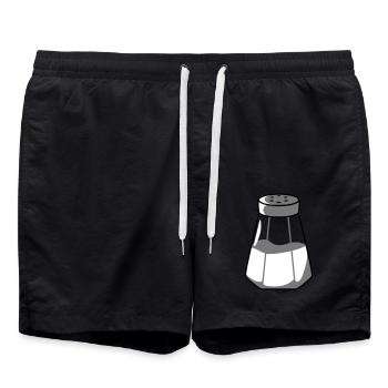 Conception de distributeur de sel - Short de bain - noir - Devant - AI Model Male 185 light (185cm)