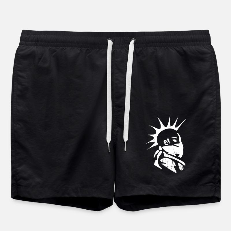 Punk - Badeshorts - Schwarz