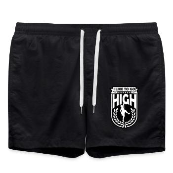 like to get high - Badeshorts - Schwarz - Vorne - AI Model Male 185 light (185cm)